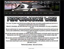 Tablet Screenshot of performance-wise.com